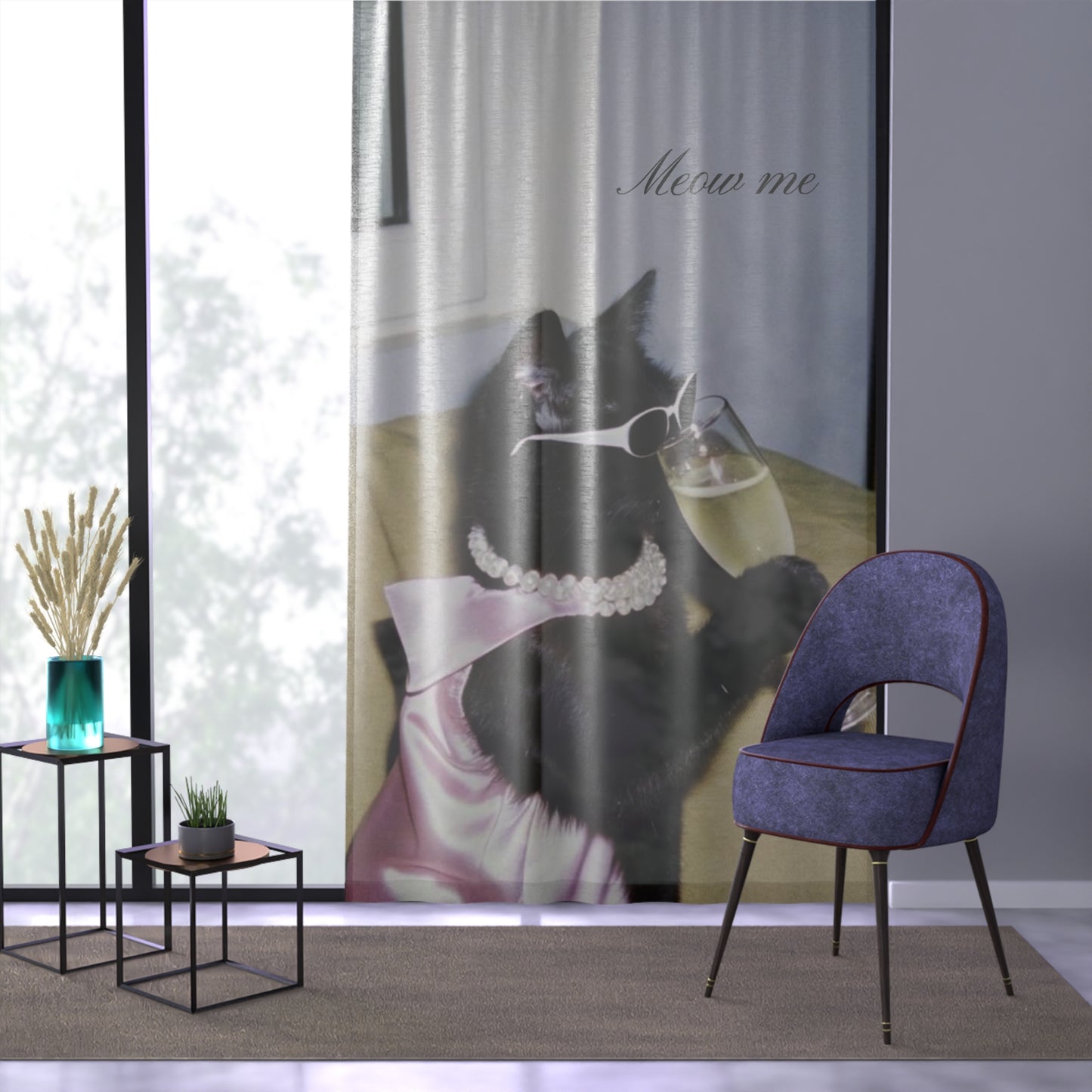 Glam Meow Curtain🐈⬛🎀