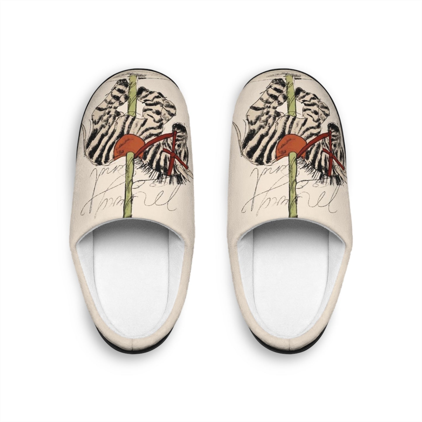 Zebra indoor slipper