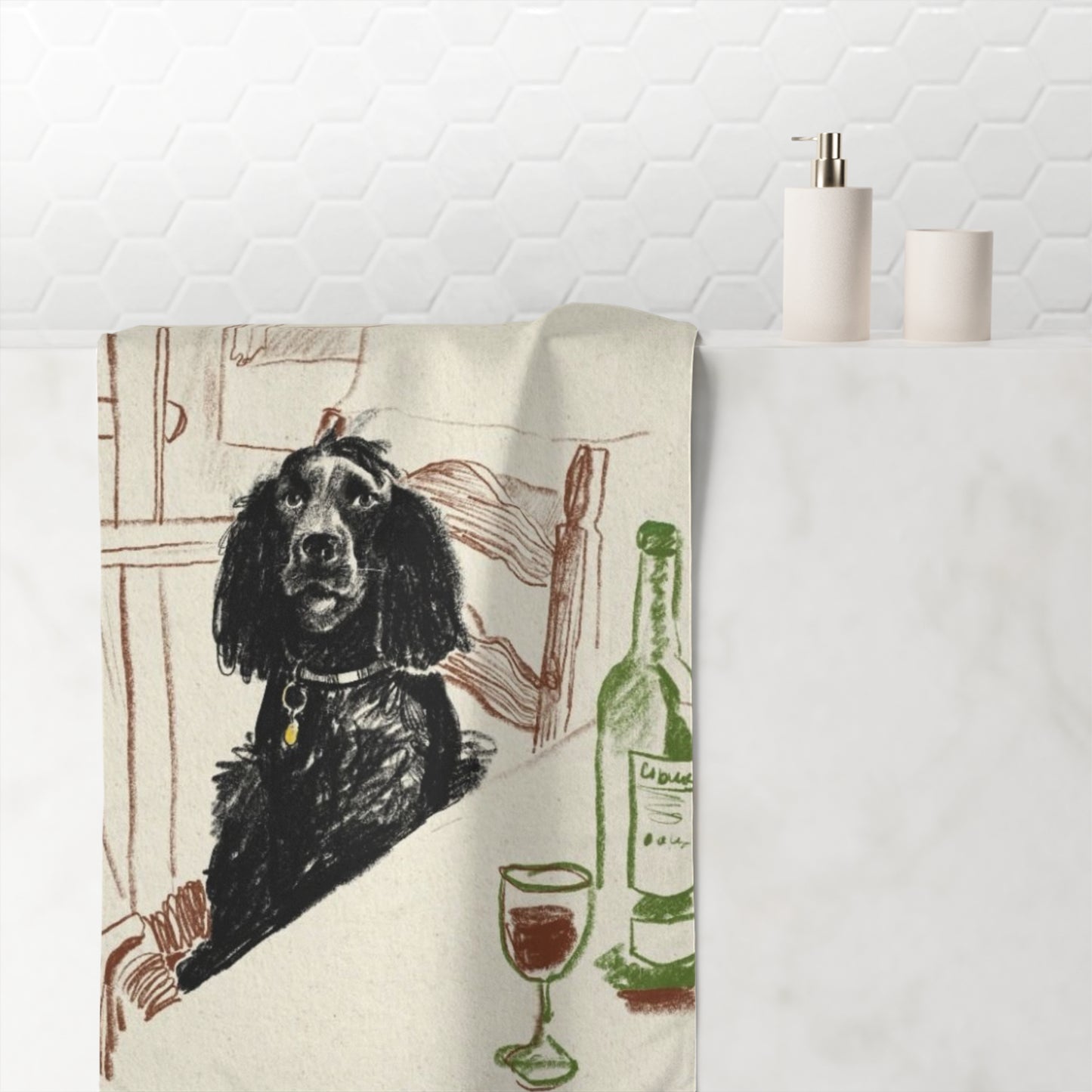 "Get Yourself Clean Up..." Mink cotton towel