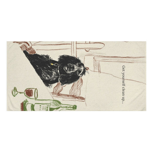 "Get Yourself Clean Up..." Mink cotton towel
