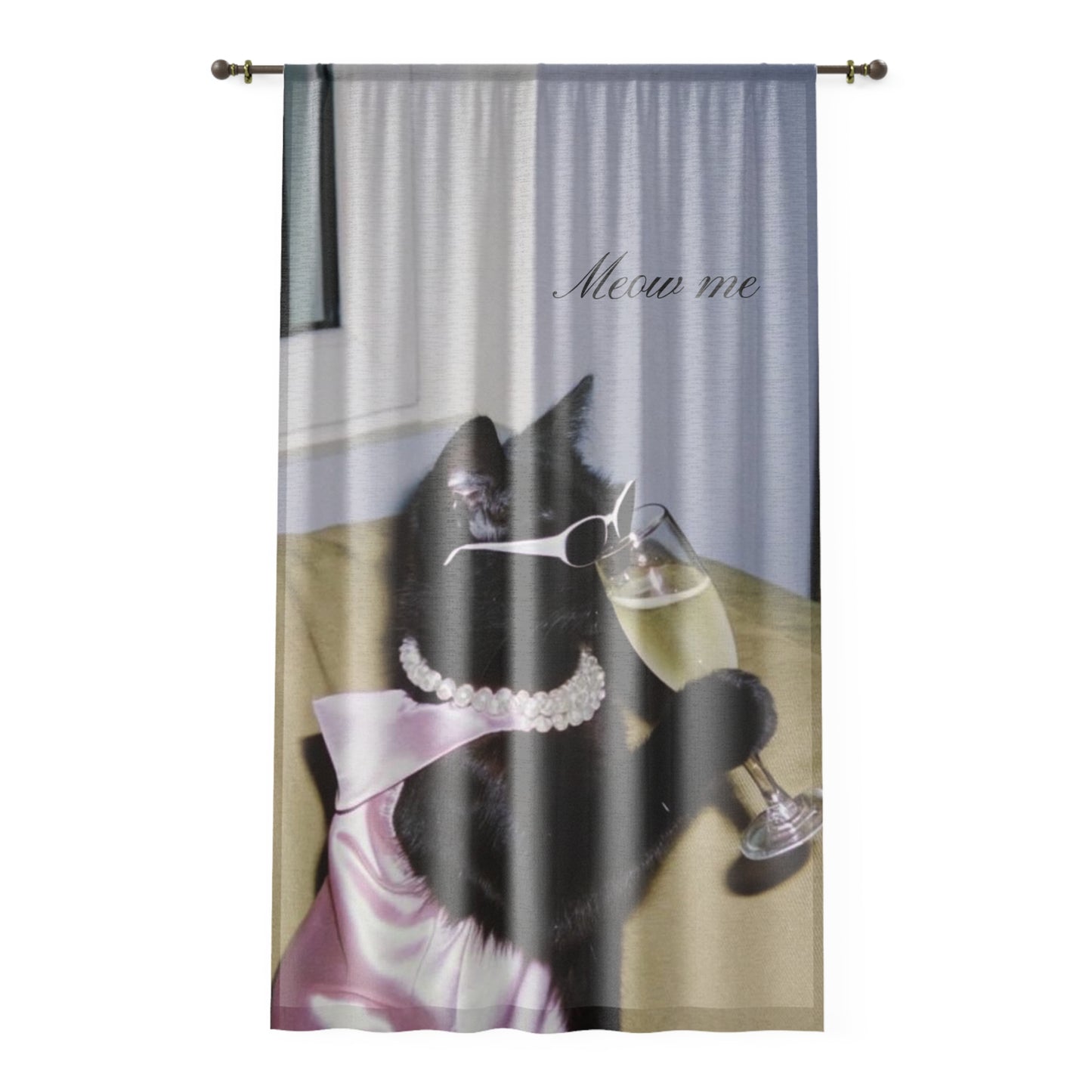 Glam Meow Curtain🐈‍⬛🎀