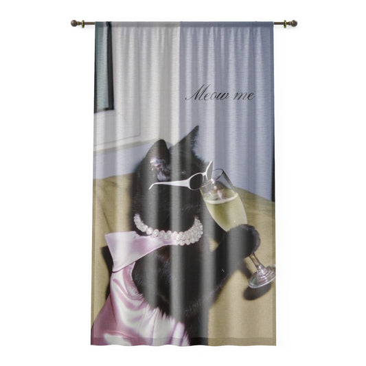 Glam Meow Curtain🐈‍⬛🎀
