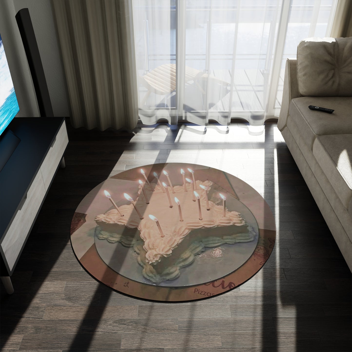 Birthday Cake Round Rug 🎂