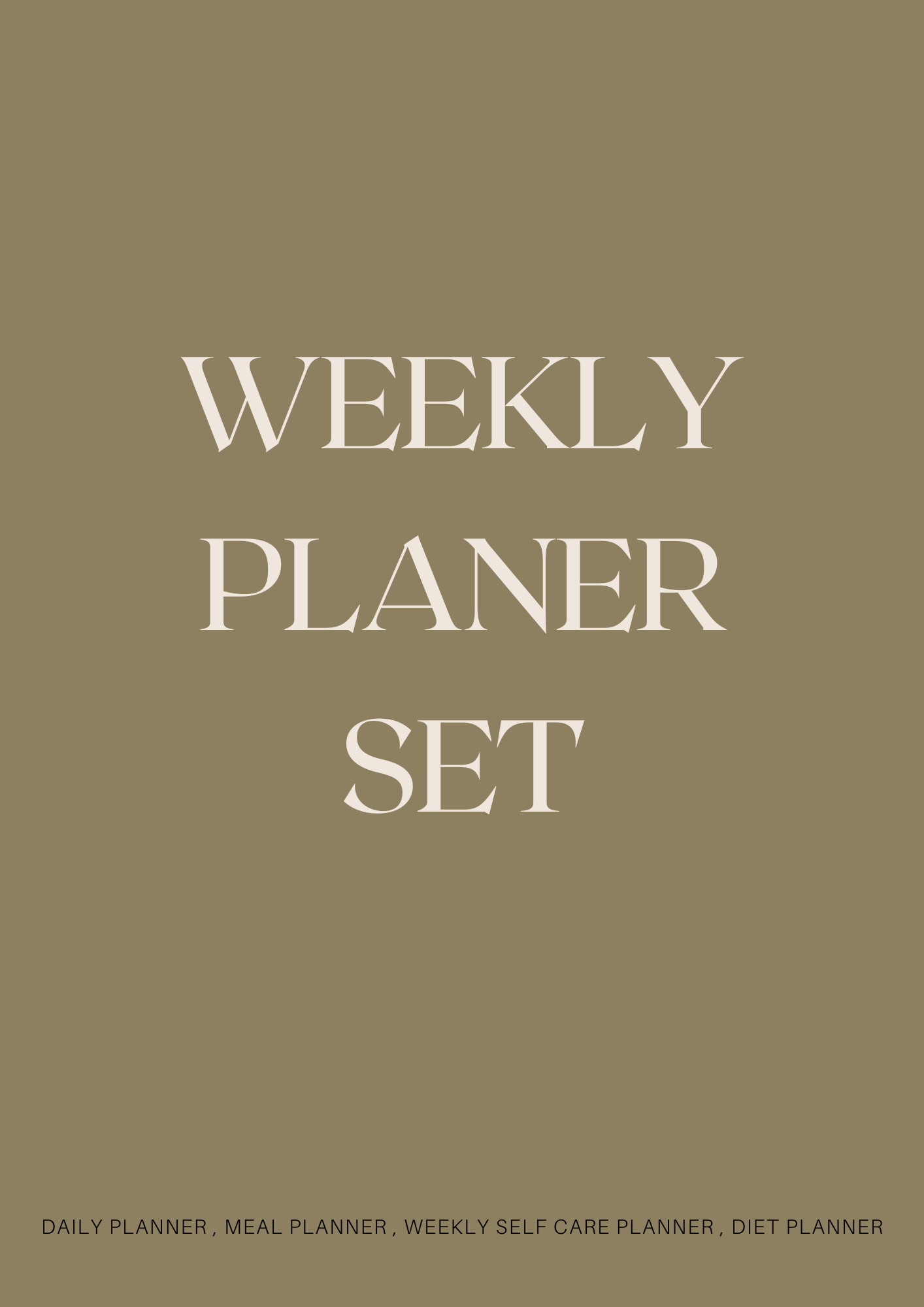 Weekly Planner Set